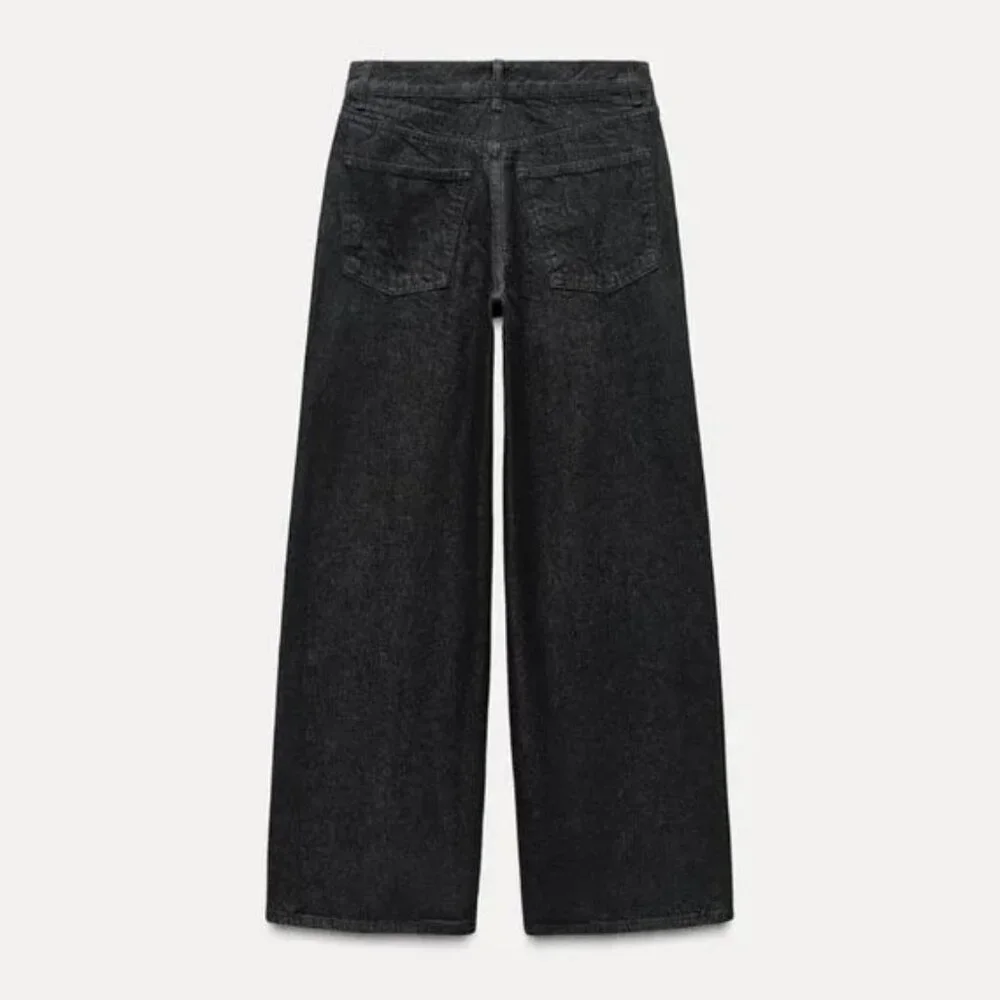 NEW ZARA Mid-Waist Loose-Fit Baggy Wide leg Jean 8 - Picture 5 of 15